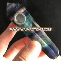 Wholesale Price Natural Fluorite Quartz Weed Pipe Crystal Smoking Pipes