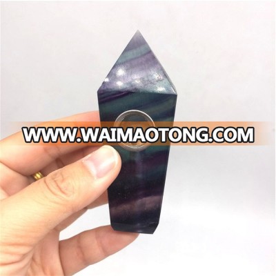 Wholesale Natural Rainbow Fluorite Stone Crystal Smoking Pipes