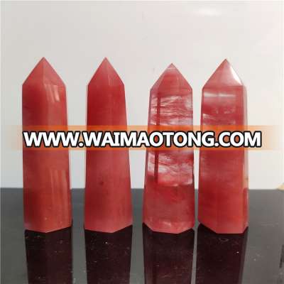 Wholesale Red Smelting Crystal Wands Or Gemstone Healing Wands For healing